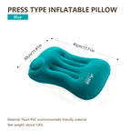 Inflatable Camping Pillow with Built-In Pump