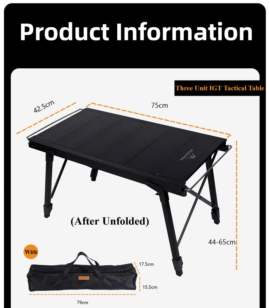 Folding Aluminium IGT Camping Table