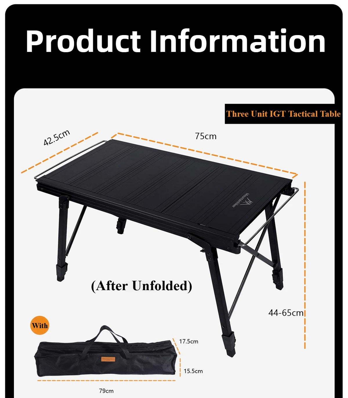 Folding Aluminium IGT Camping Table