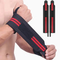 Elastic Wrist Wraps for Weightlifting and Gym Support, 2 Pack