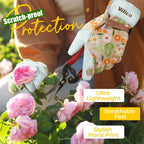 Thorn-proof elbow-length gardening gloves – close-up