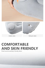 Inflatable Camping Pillow with Built-In Pump