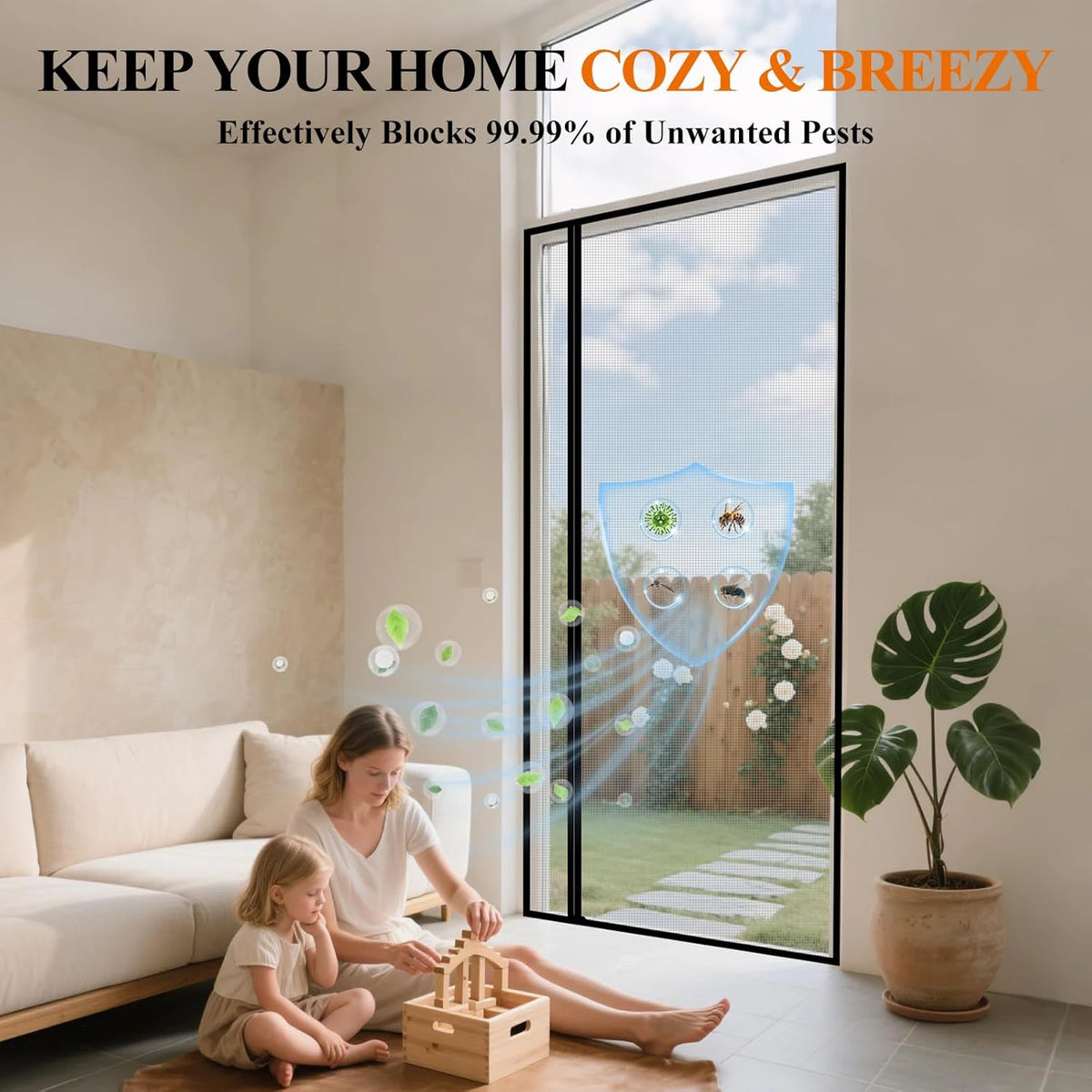 Magnetic Fly Screen Door
