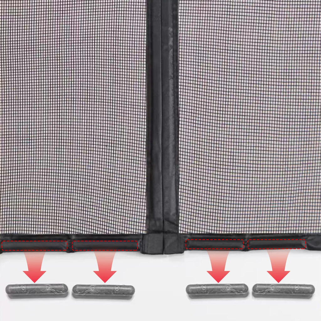 Magnetic insect screen for doors