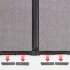 Magnetic insect screen for doors