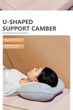 Inflatable Camping Pillow with Built-In Pump