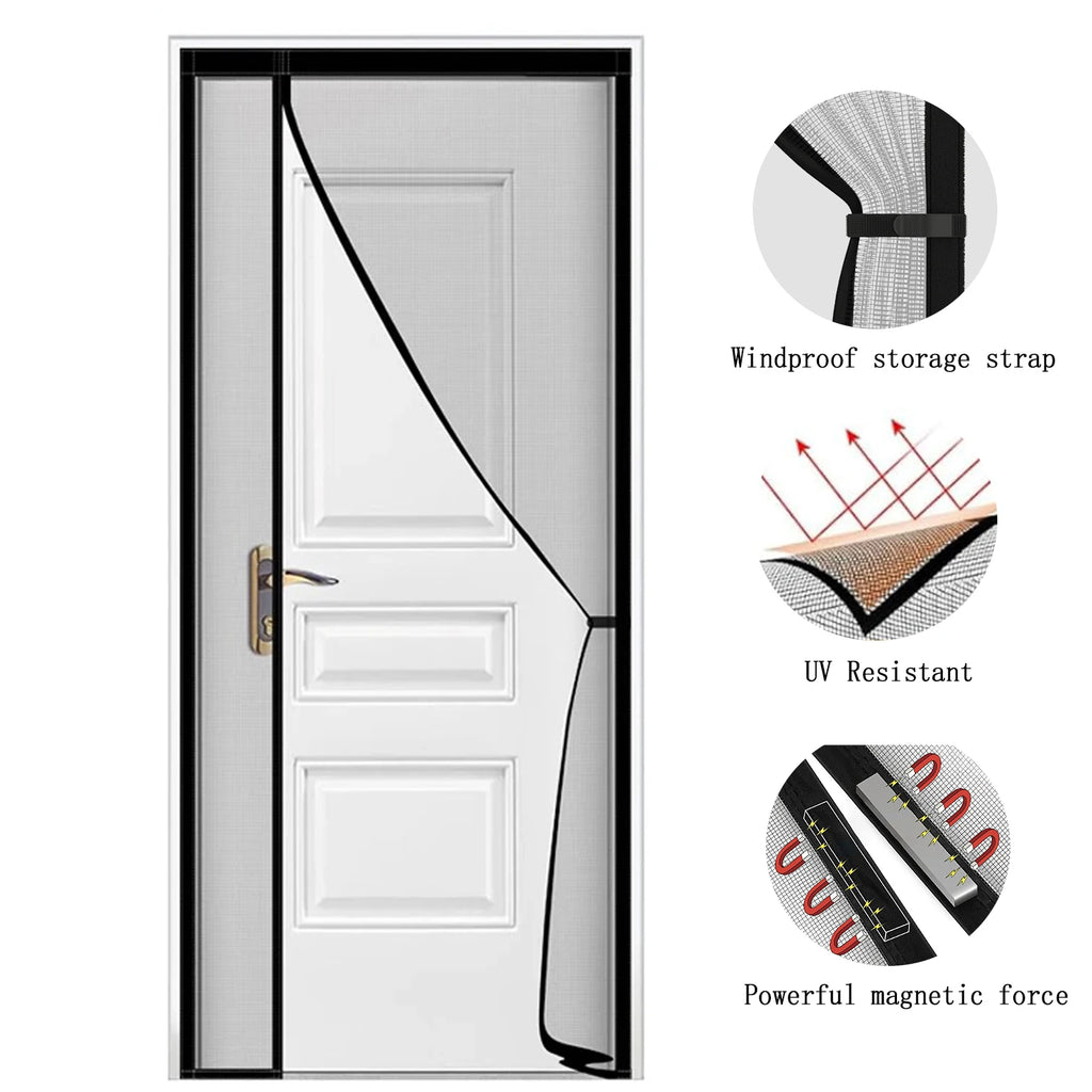 Magnetic fly screen door