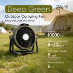 Rechargeable Camping Fan with LED Light