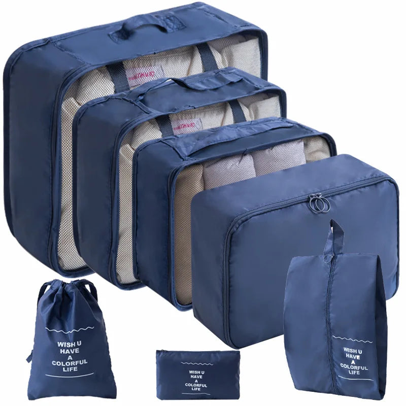 Packing Cubes – 7 or 10 Piece Travel Organiser Set for Suitcase & Carry-On Luggage