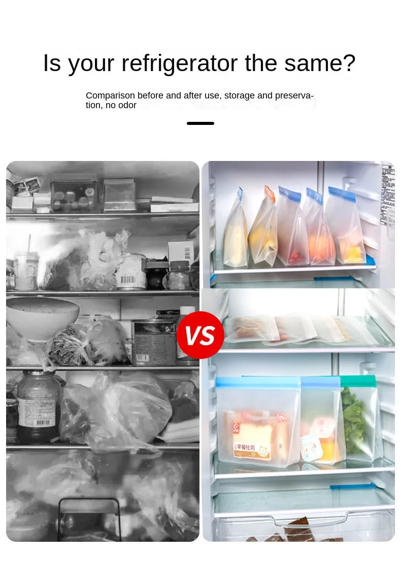 Reusable Stand-Up Food Storage Bags