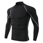 Compression Shirt Mens, Quick Dry Long Sleeve Gym & Running Base Layer