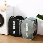 Pop-up mesh laundry hamper collapsible basket