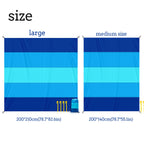 Sandproof Beach Blanket with Stakes