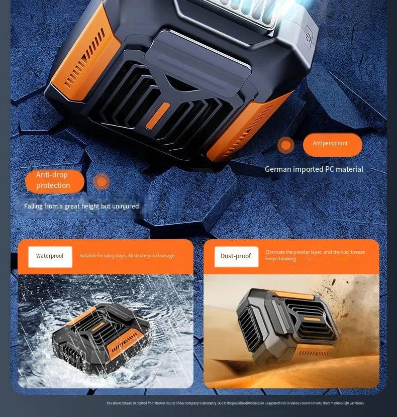 Wearable Belt Clip Fan with Power Bank