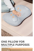 Inflatable Camping Pillow with Built-In Pump