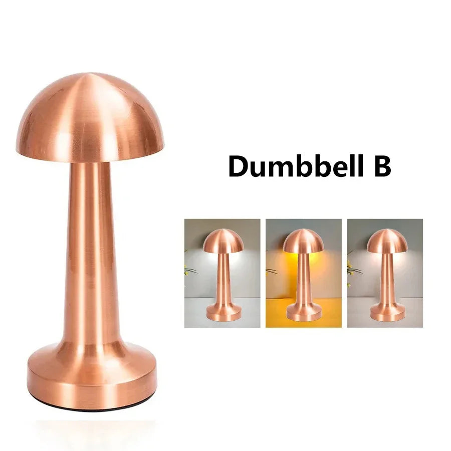 Table Lamp – Cordless Rechargeable LED Touch Lamp, Dimmable Metal Bedside & Dining Table Lamp