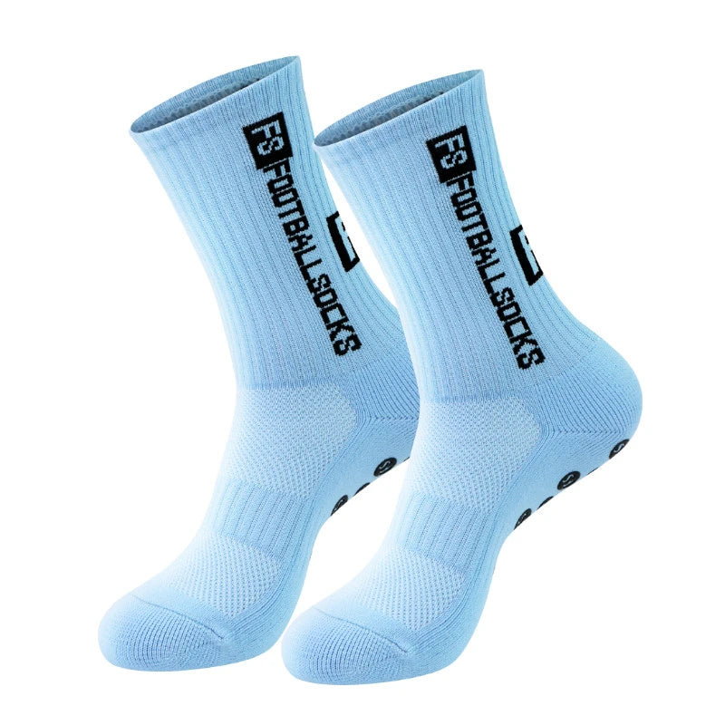Non Slip Grip Socks for Sports and Training, 6 Pairs