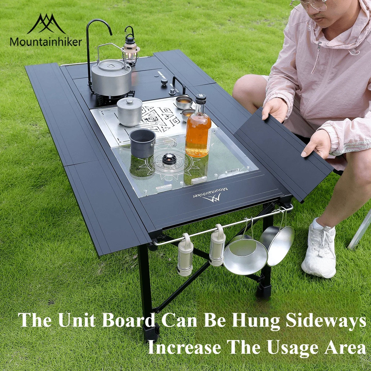 IGT camp kitchen table with stove
