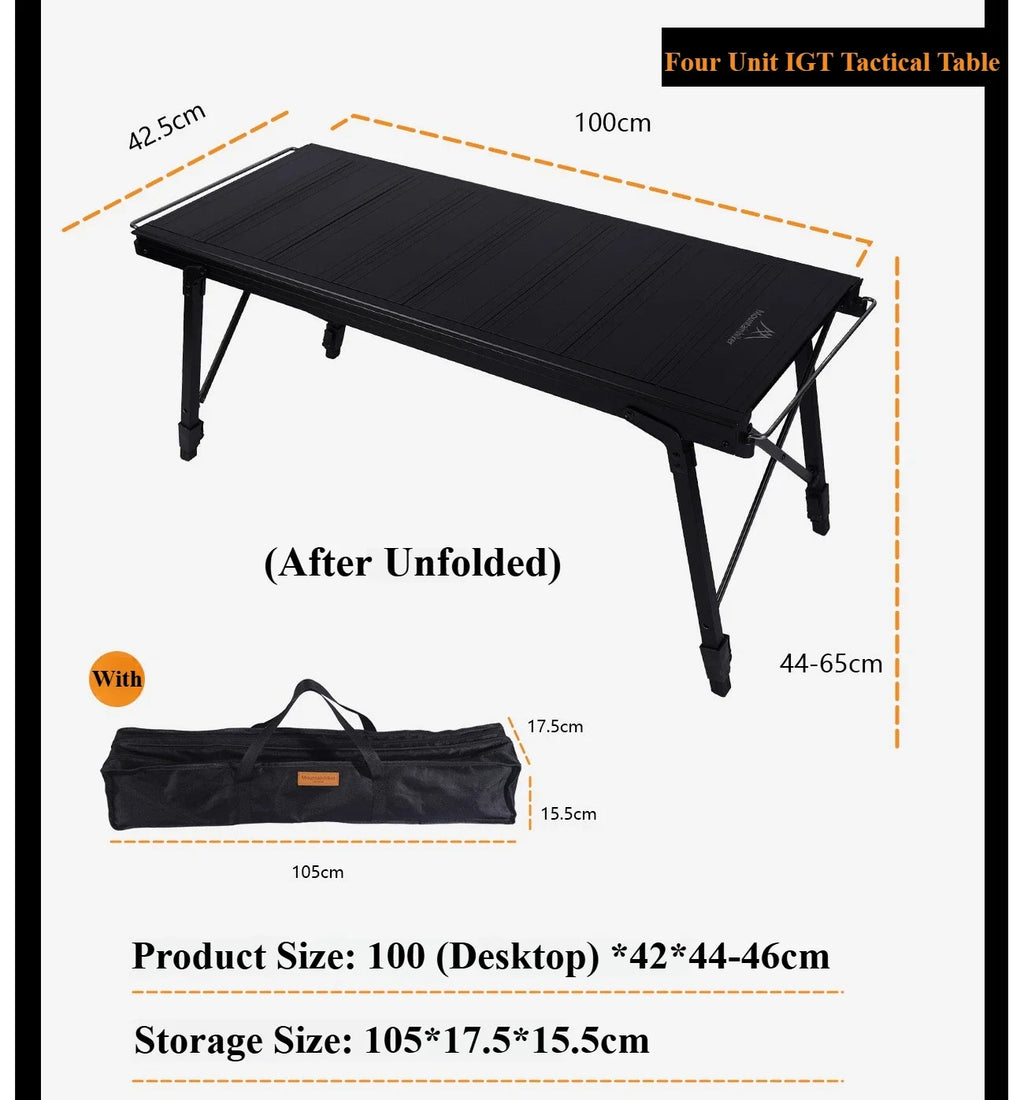 Folding Aluminium IGT Camping Table