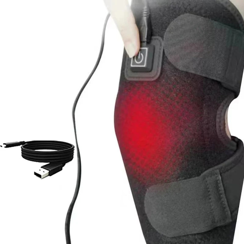 Electric Heated Knee Brace, USB Warming Wrap for Soothing Comfort