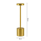 Table Lamp – Cordless Rechargeable LED Touch Lamp, Dimmable Metal Bedside & Dining Table Lamp
