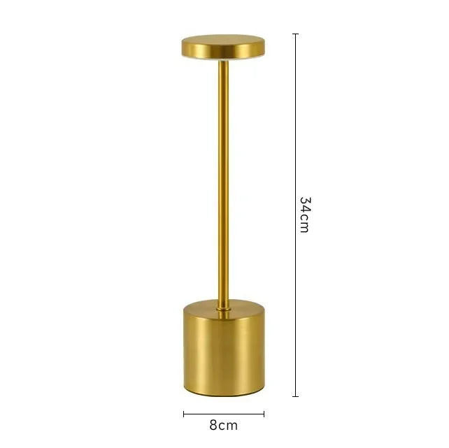 Table Lamp – Cordless Rechargeable LED Touch Lamp, Dimmable Metal Bedside & Dining Table Lamp
