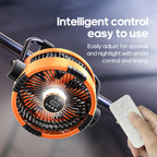 Rechargeable camping fan with LED light – features
