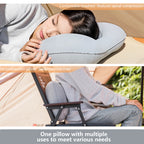 Inflatable Camping Pillow with Built-In Pump