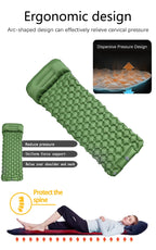 Inflatable Camping Sleeping Pad with Pillow