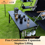 Folding aluminium IGT camping table