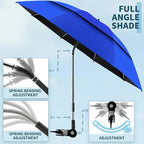 Clamp umbrella for pram and camping chair