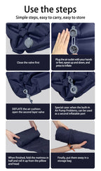 Inflatable Camping Sleeping Pad with Pillow