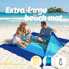 Sandproof Beach Blanket with Stakes