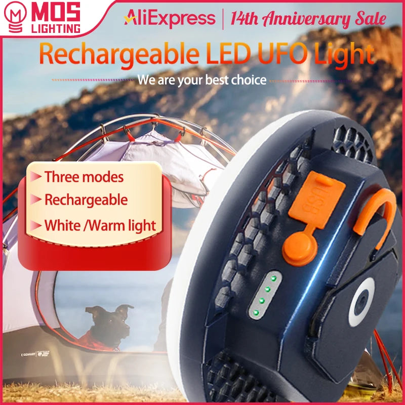 Rechargeable camping lantern LED tent light