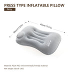 Inflatable Camping Pillow with Built-In Pump
