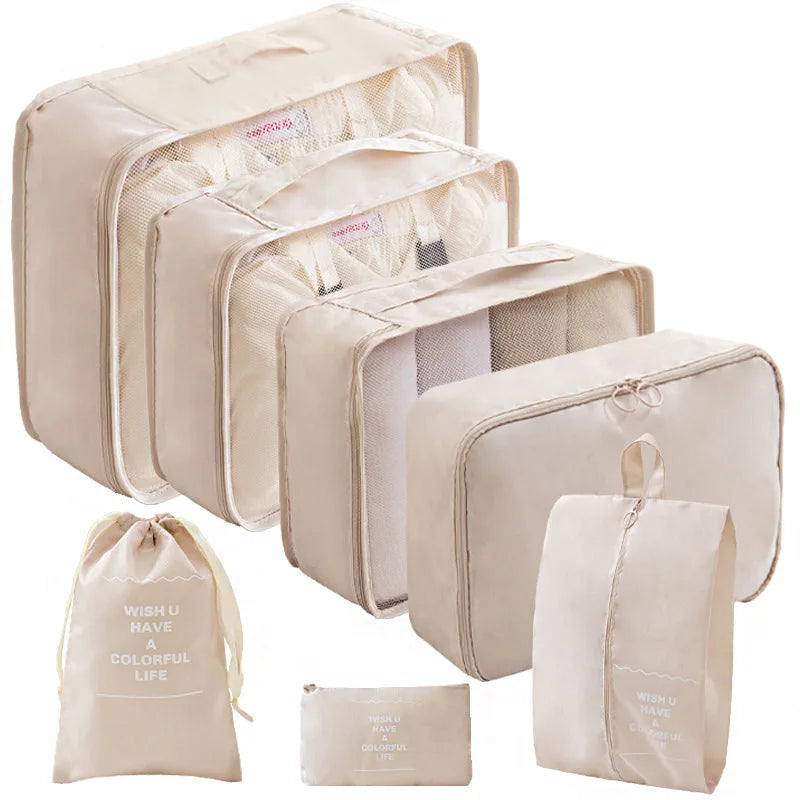 Packing Cubes – 7 or 10 Piece Travel Organiser Set for Suitcase & Carry-On Luggage