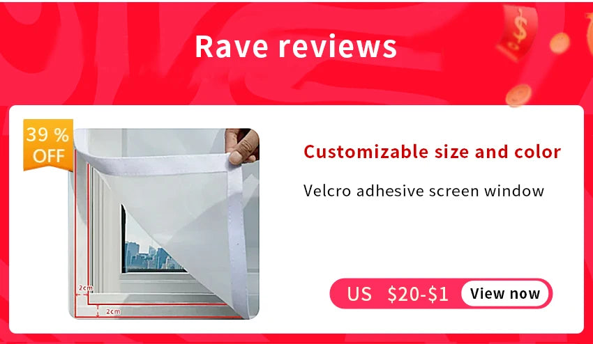 Self-Adhesive Window Fly Screen