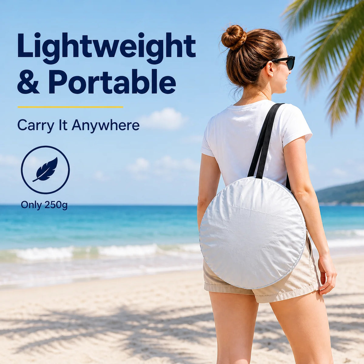 Beach Tent – Pop-Up Sun Shade Shelter, Instant Portable Beach Shade Tent