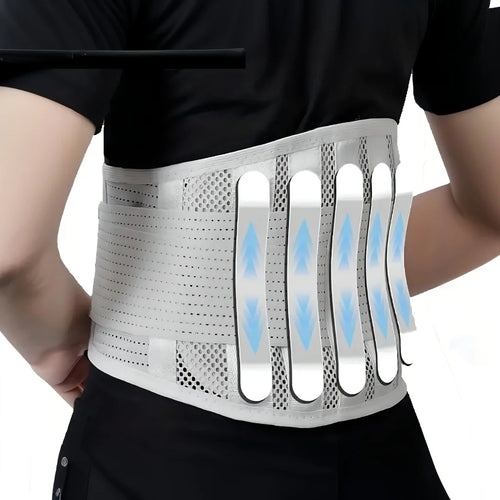 Back Support Belt, Breathable Mesh Lumbar Brace for Lifting, Work & Posture
