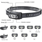 Rechargeable LED Headlamp with Motion Sensor