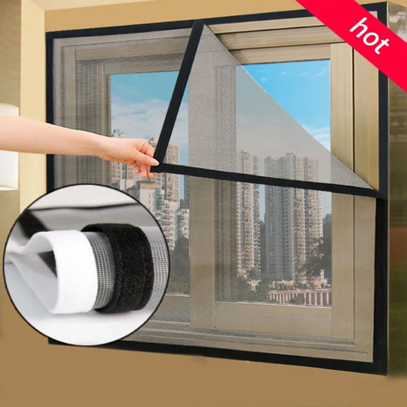 Self-adhesive window fly screen