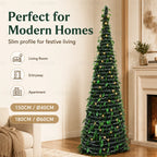 Foldable artificial Christmas tree – close-up