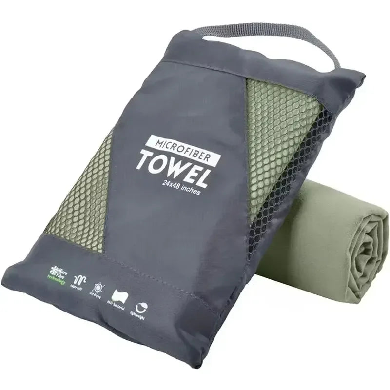 Quick Dry Microfiber Sports Towel, Compact and Absorbent