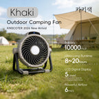 Rechargeable Camping Fan with LED Light