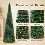 Foldable artificial Christmas tree – features