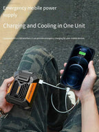 Wearable belt clip fan with power bank – features