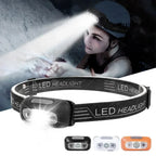 Rechargeable LED Headlamp with Motion Sensor