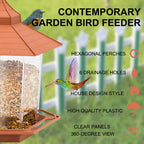 Hanging bird feeder for the garden – close-up