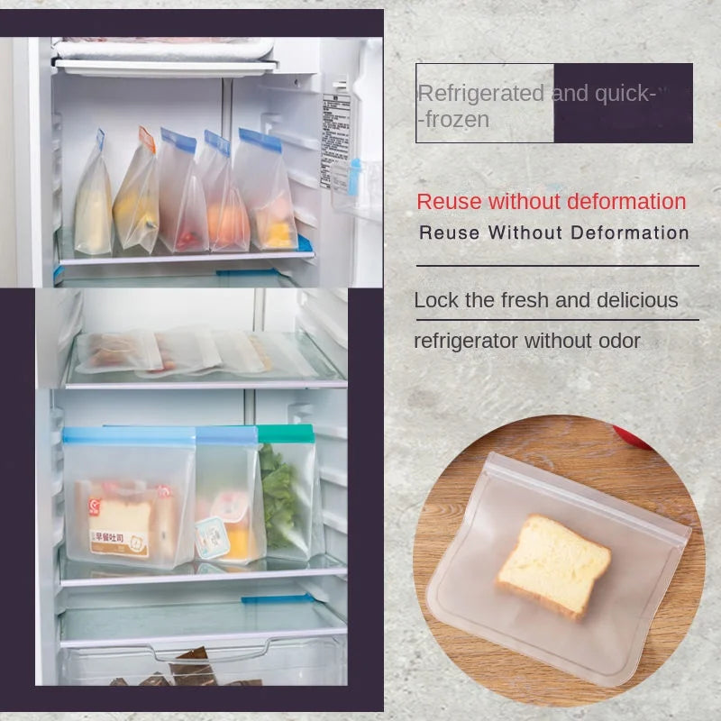 Reusable Stand-Up Food Storage Bags