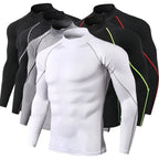 Compression Shirt Mens, Quick Dry Long Sleeve Gym & Running Base Layer